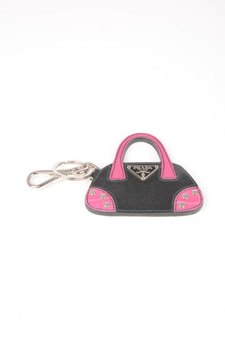 Portachiavi con Pendente bag in Pelle