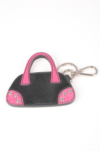 Portachiavi con Pendente bag in Pelle