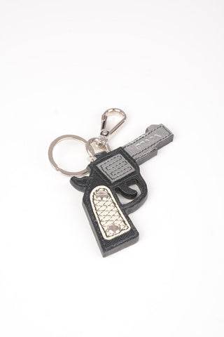 pistol Leather pendant Keyrings