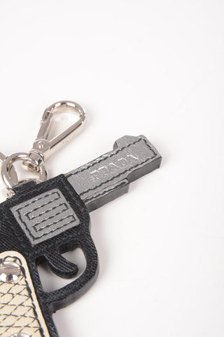 pistol Leather pendant Keyrings