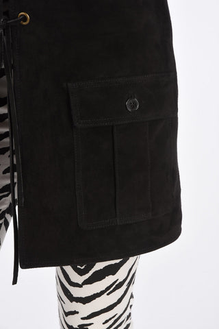Gilet in Suede con Tasche