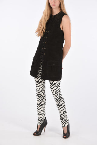 Gilet in Suede con Tasche