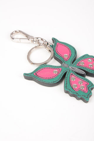 Butterfly Leather Pendant Keyrings