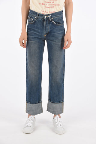 Jeans Regular Fit con Orlo con Risvolto