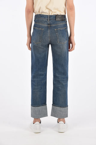 Jeans Regular Fit con Orlo con Risvolto