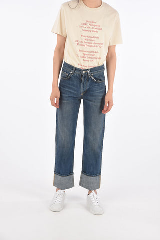Jeans Regular Fit con Orlo con Risvolto