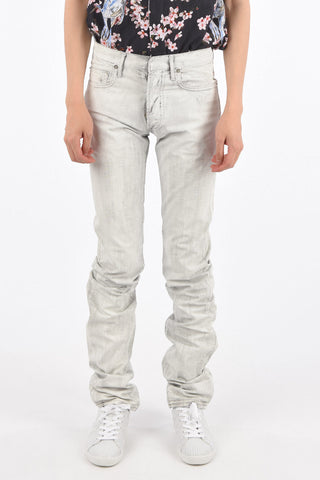 17,5cm Mid-rise waist straight fit jeans