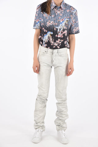 17,5cm Mid-rise waist straight fit jeans