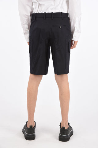 Mid-rise waist cargo shorts