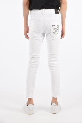 Jeans Skinny Fit con Toppe 14cm
