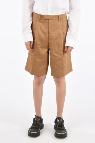 Hidden Closure Single Pleat Shorts