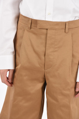 Hidden Closure Single Pleat Shorts