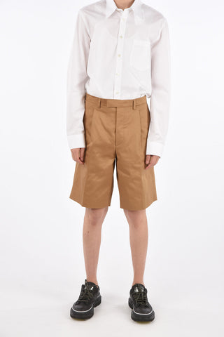 Hidden Closure Single Pleat Shorts