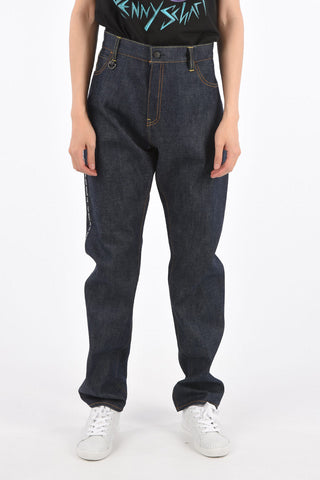 7 HIROSHI FUJIWARA FRAGMENT Printed Straight Fit Jeans 19cm