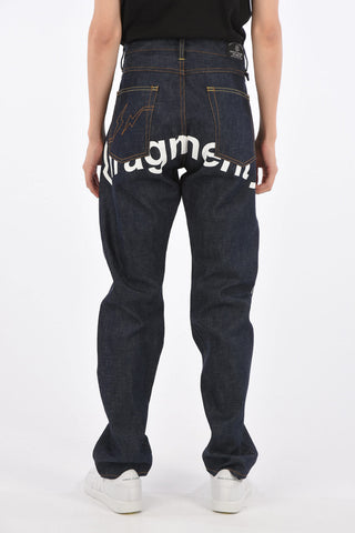 7 HIROSHI FUJIWARA FRAGMENT Printed Straight Fit Jeans 19cm