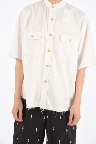 Short Sleeve Distressed Shirt