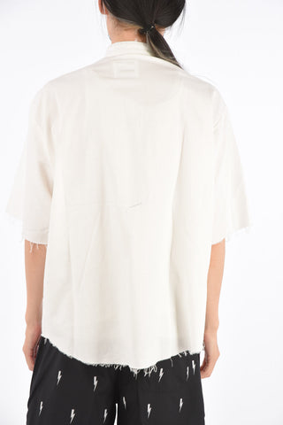 Short Sleeve Distressed Shirt