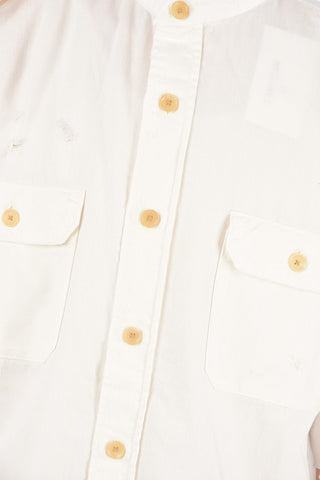 Short Sleeve Distressed Shirt