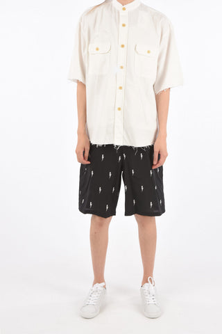 Short Sleeve Distressed Shirt