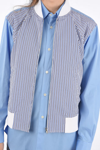 Unstructured Jetted Pocket Shirt