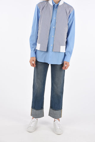 Unstructured Jetted Pocket Shirt