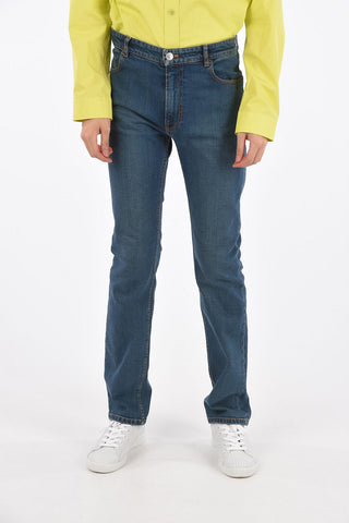Stone Washed Skinny Fit Jeans 18 Cm