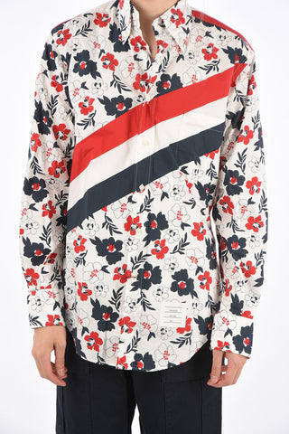 Camicia Button Down DIAGONAL STRIPE Fantasia Floreale