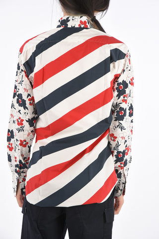 Camicia Button Down DIAGONAL STRIPE Fantasia Floreale
