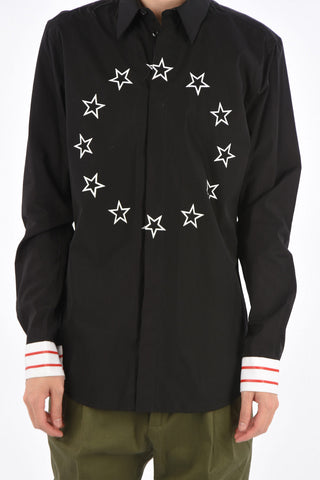 camicia stampa stelle in cotone