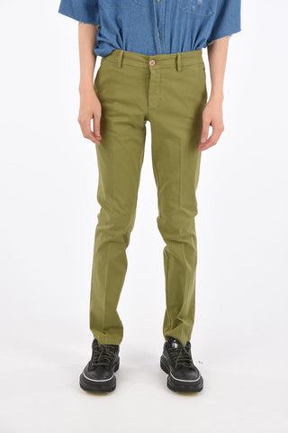 Stretch Cotton Straight Fit Pants