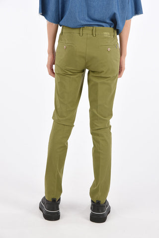 Stretch Cotton Straight Fit Pants