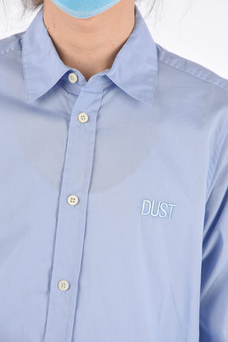Spread Collar Shirt with Embroidery