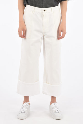 Jeans Wide Leg FISHERMAN con Orlo con Risvolto 26 Cm