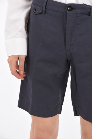 Slim Fit Shorts with Belt Loops