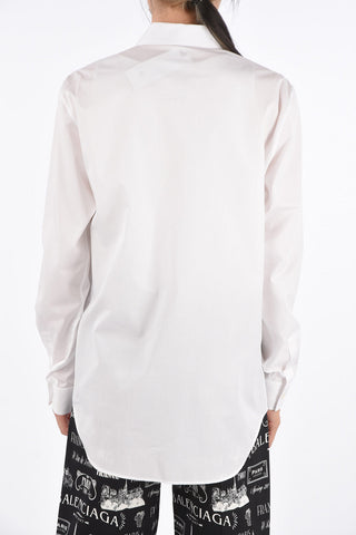 ALEX FOXTON Monogram Embroidered Shirt with Patch Application