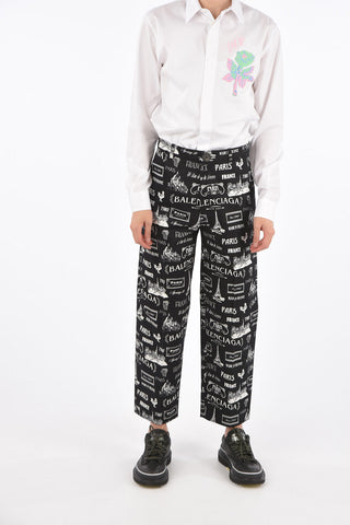 ALEX FOXTON Monogram Embroidered Shirt with Patch Application
