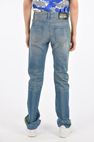 20cm Piping Straight Leg Jeans