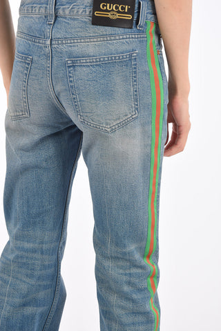 20cm Piping Straight Leg Jeans