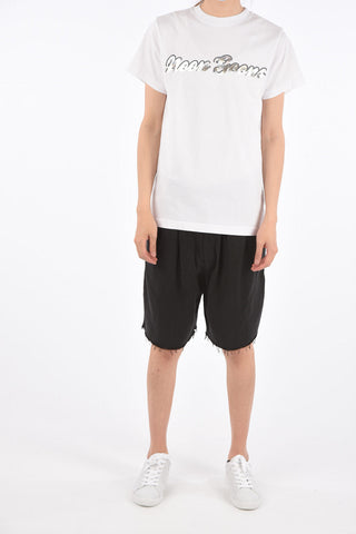 T-shirt girocollo in cotone