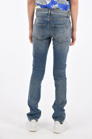 slim fit Destroyed jeans 15 cm