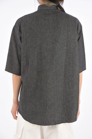 Short Sleeve Distressed Shirt