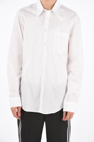 Spread Collar Shirt with Monogram Back Patch