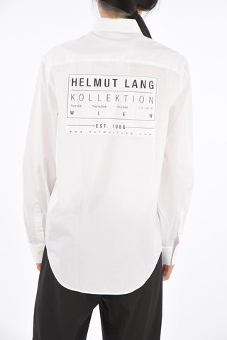 Spread Collar Shirt with Monogram Back Patch