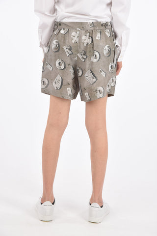 DANIEL ARSHAM Jetted Pocket Double Pleat Shorts