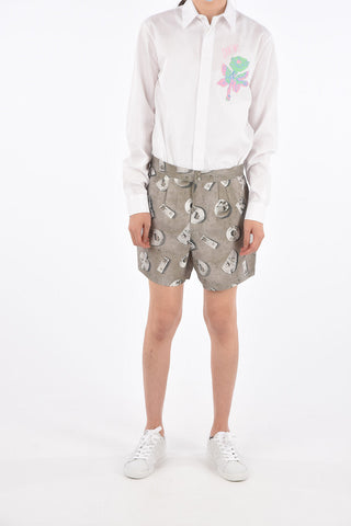 DANIEL ARSHAM Jetted Pocket Double Pleat Shorts