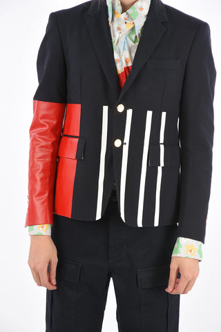 Slim Fit PAINTED STRIPE 3 Button Blazer