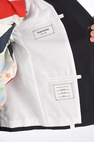 Slim Fit PAINTED STRIPE 3 Button Blazer