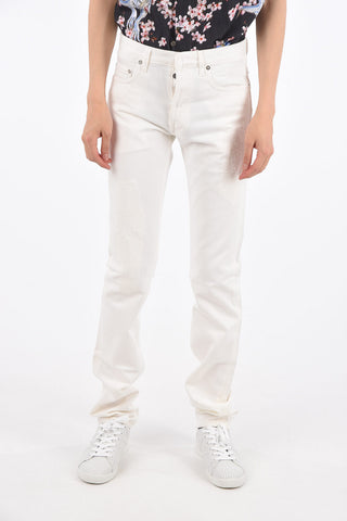 17cm vintage effect straight fit jeans