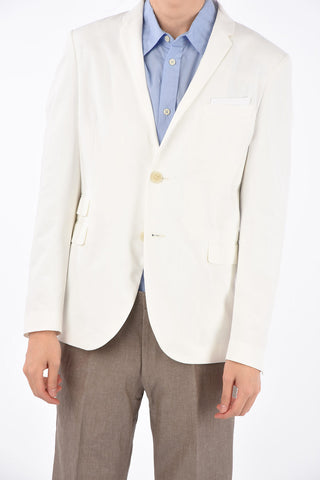 no vent notch lapel 2-button blazer