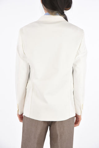 no vent notch lapel 2-button blazer
